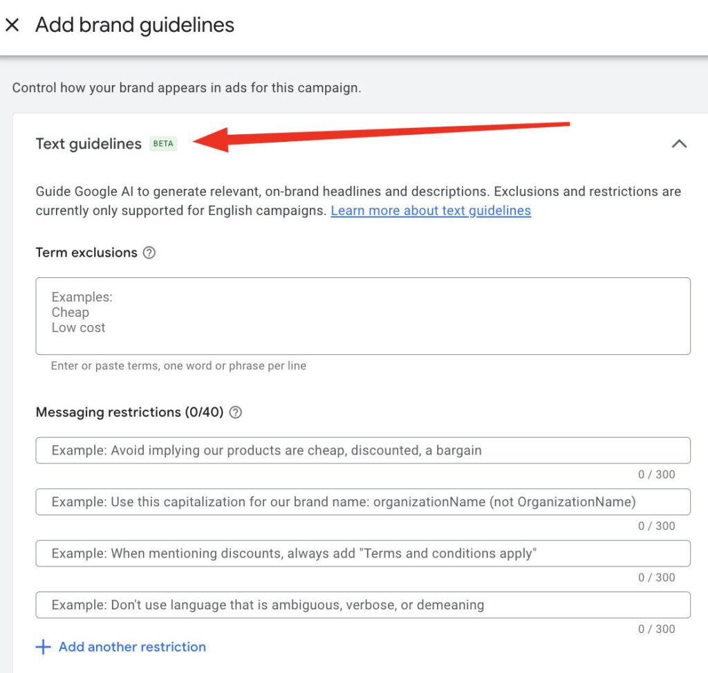 Recurso de diretrizes de texto do Google Ads já está liberado para campanhas