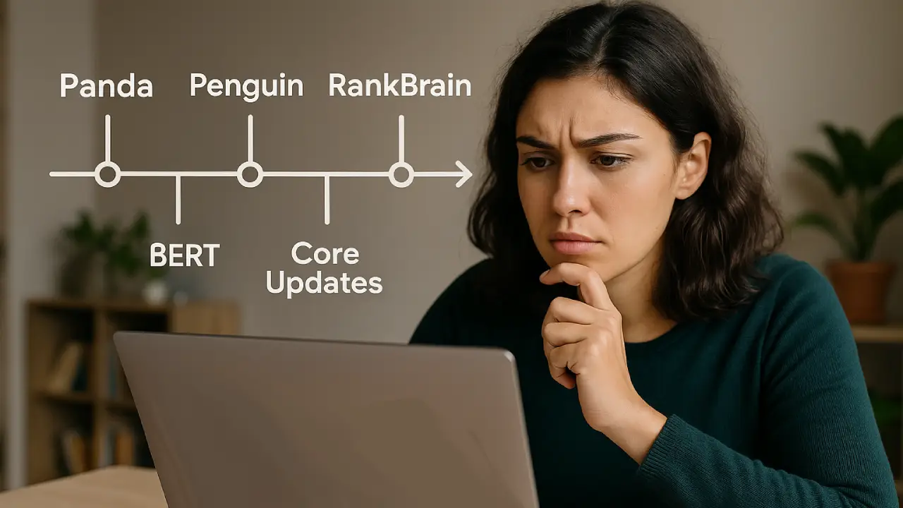 atualizações do algoritmo do google