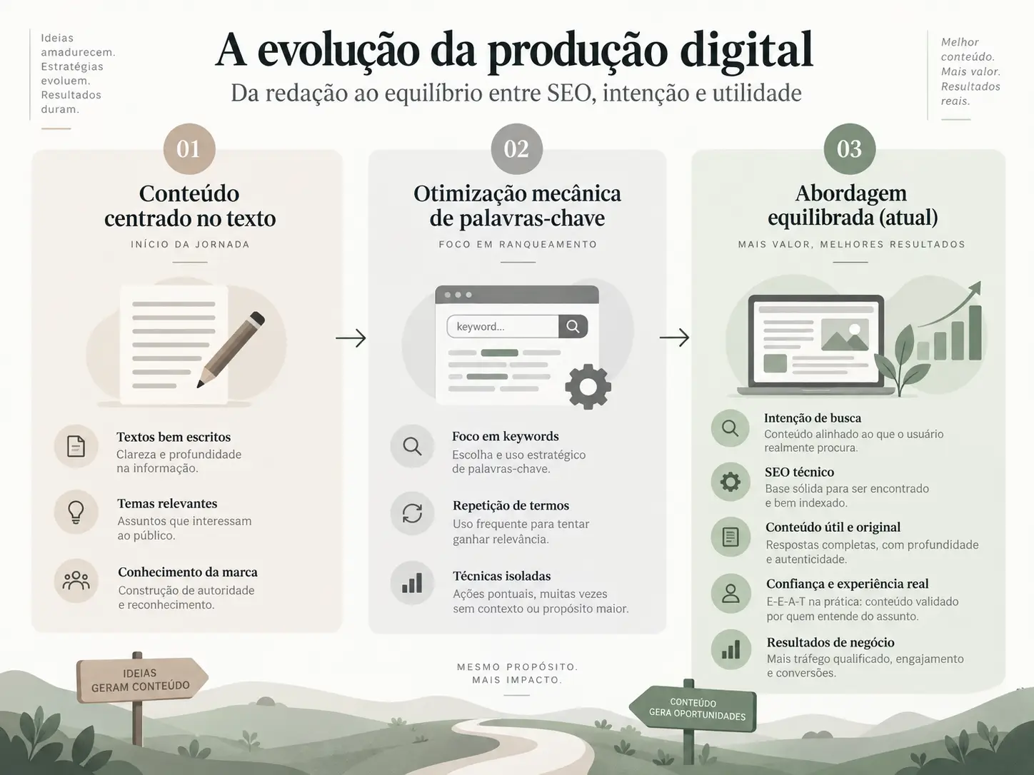 qualidade de conteúdo