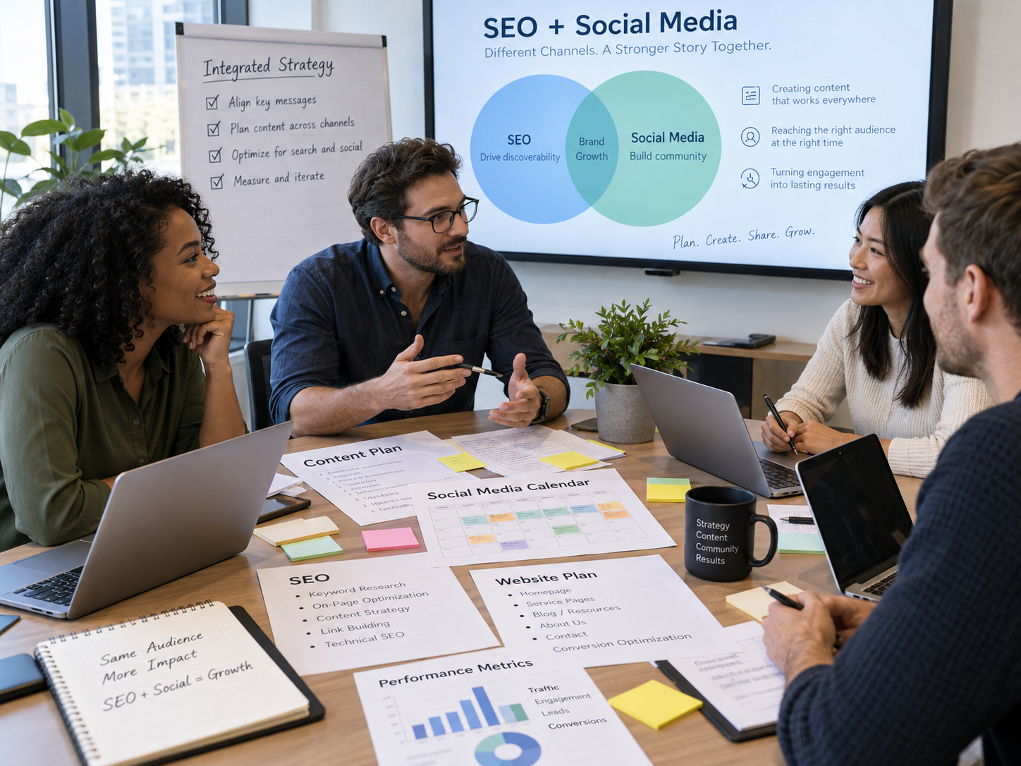 redes sociais seo
